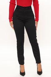 Alexa High Rise Skinny Jeans - Black